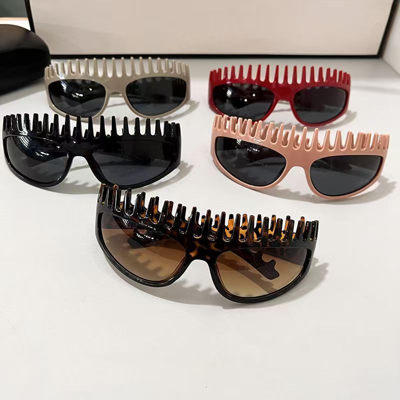 Women Fashion Glasses - 여성용 레오파드 프린트 헤드밴드 선글라스, 트렌디한