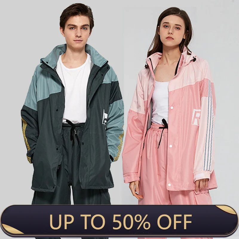 Women'S Fashion Raincoat - 성인용 분리형 레인코트 세트 패션 방수