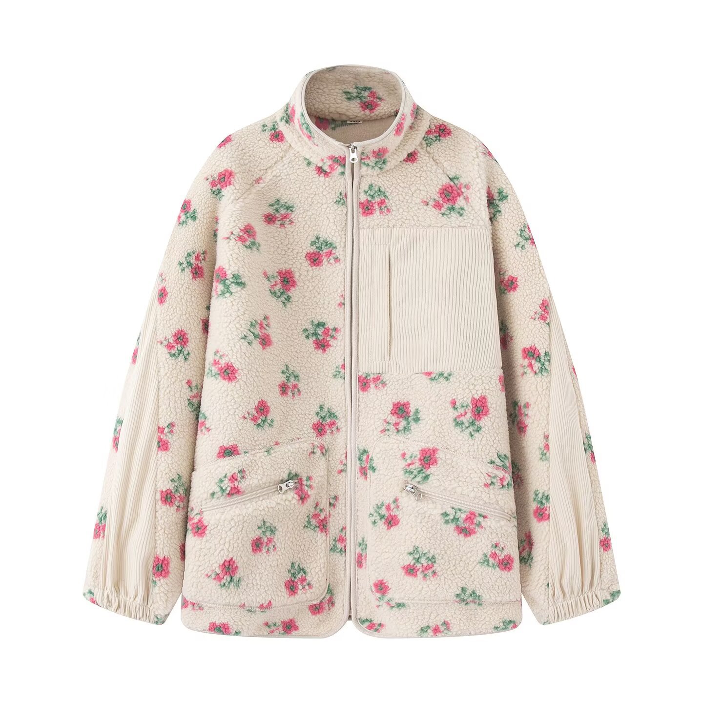 Sherpa Coat Women - 여성용 가을 겨울 신상 따뜻한 하프넥