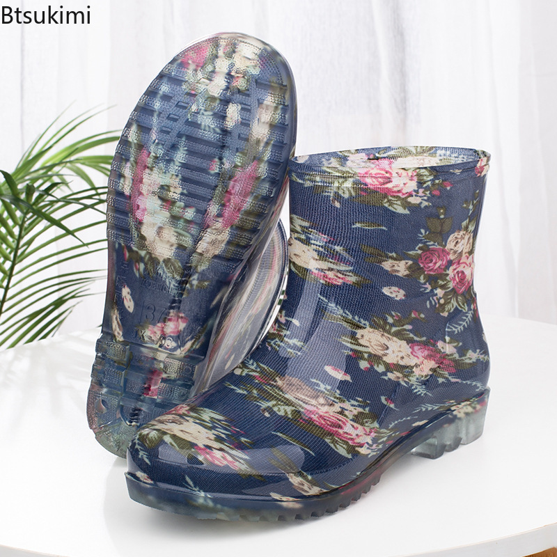 Women'S Fashion Rain Boots - 패션 여성 방수 레인 부츠 따뜻한