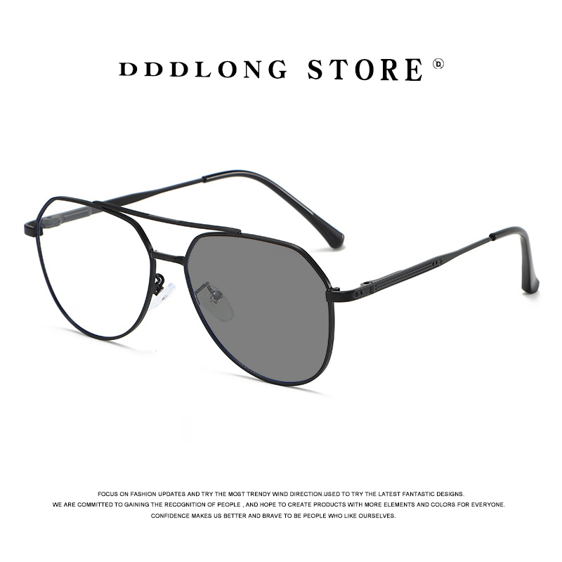 Women Fashion Glasses - DDDLONG 레트로 펑크 패션 파일럿 포토크로믹