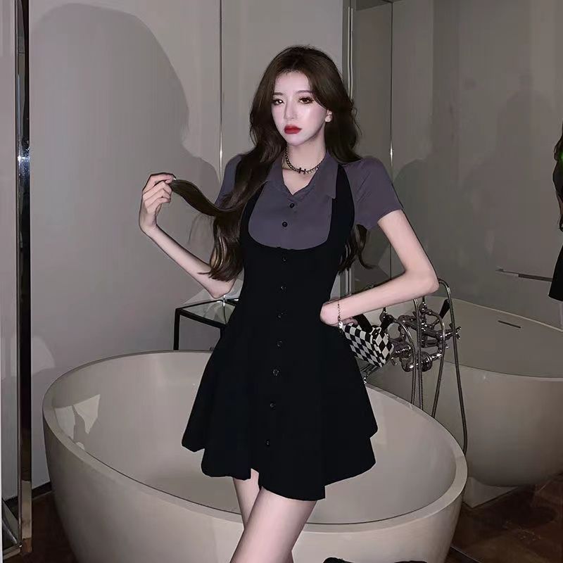 Women'S Fashion Petite - Pure Desire 홍콩 스타일 페이크 투피스