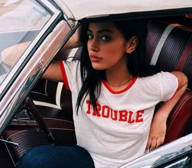 Women'S Fashion Of The 60S - Skuggnas Trouble Ladies Unisex Tee 재미