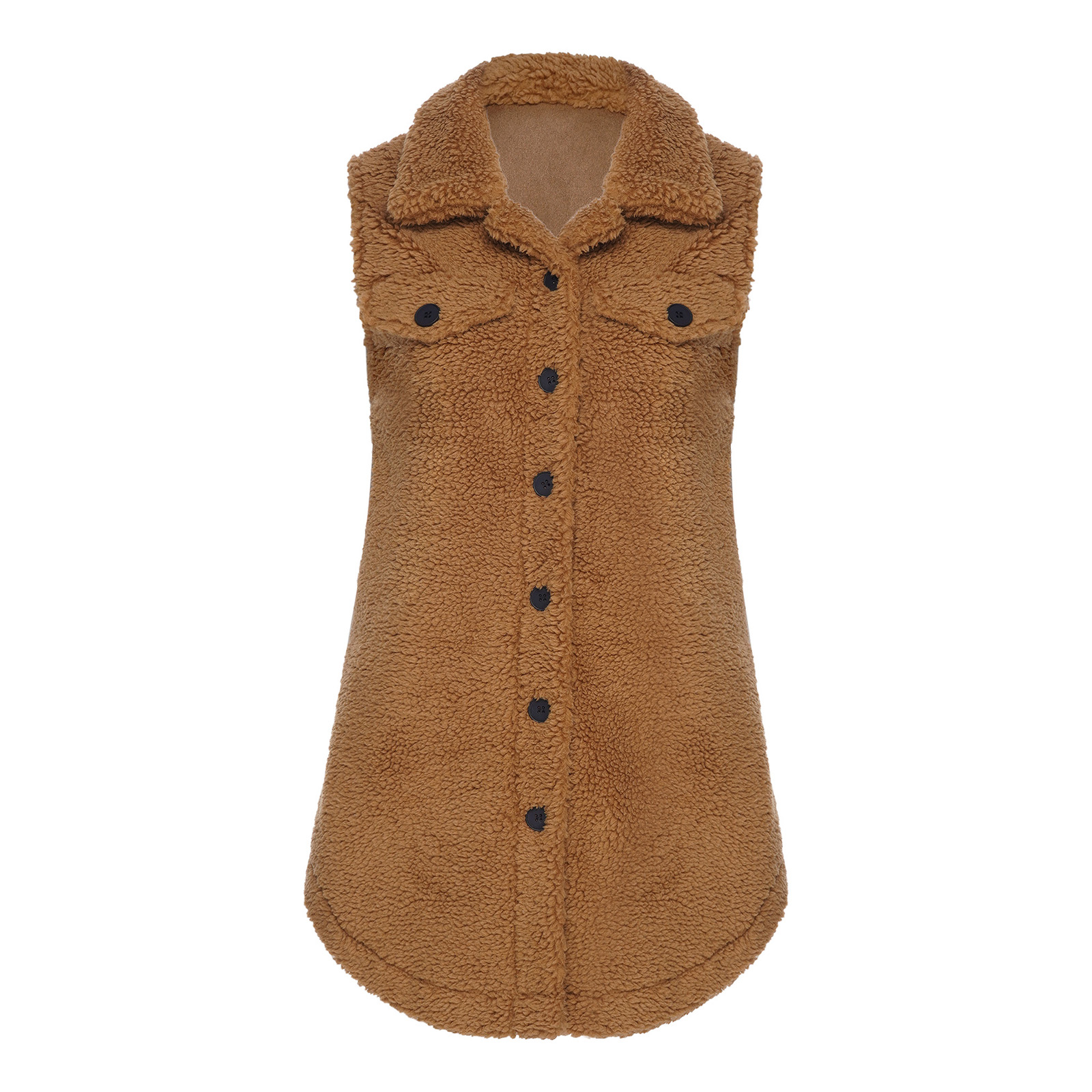 여성용 따뜻한 플리스 셰르파 재킷 라펠 슬리브리스 프론 - Sherpa Coat Women 리뷰 및 가격