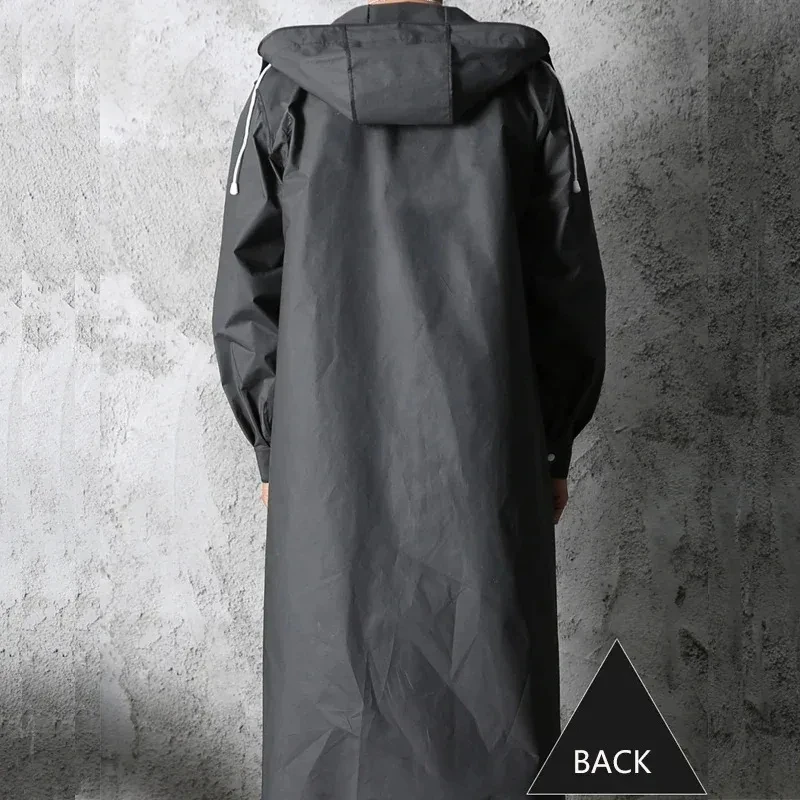 성인 방수 긴 비옷, 블랙 패션, 남성 후드 비옷, 야 - Women'S Fashion Raincoat 리뷰 및 가격