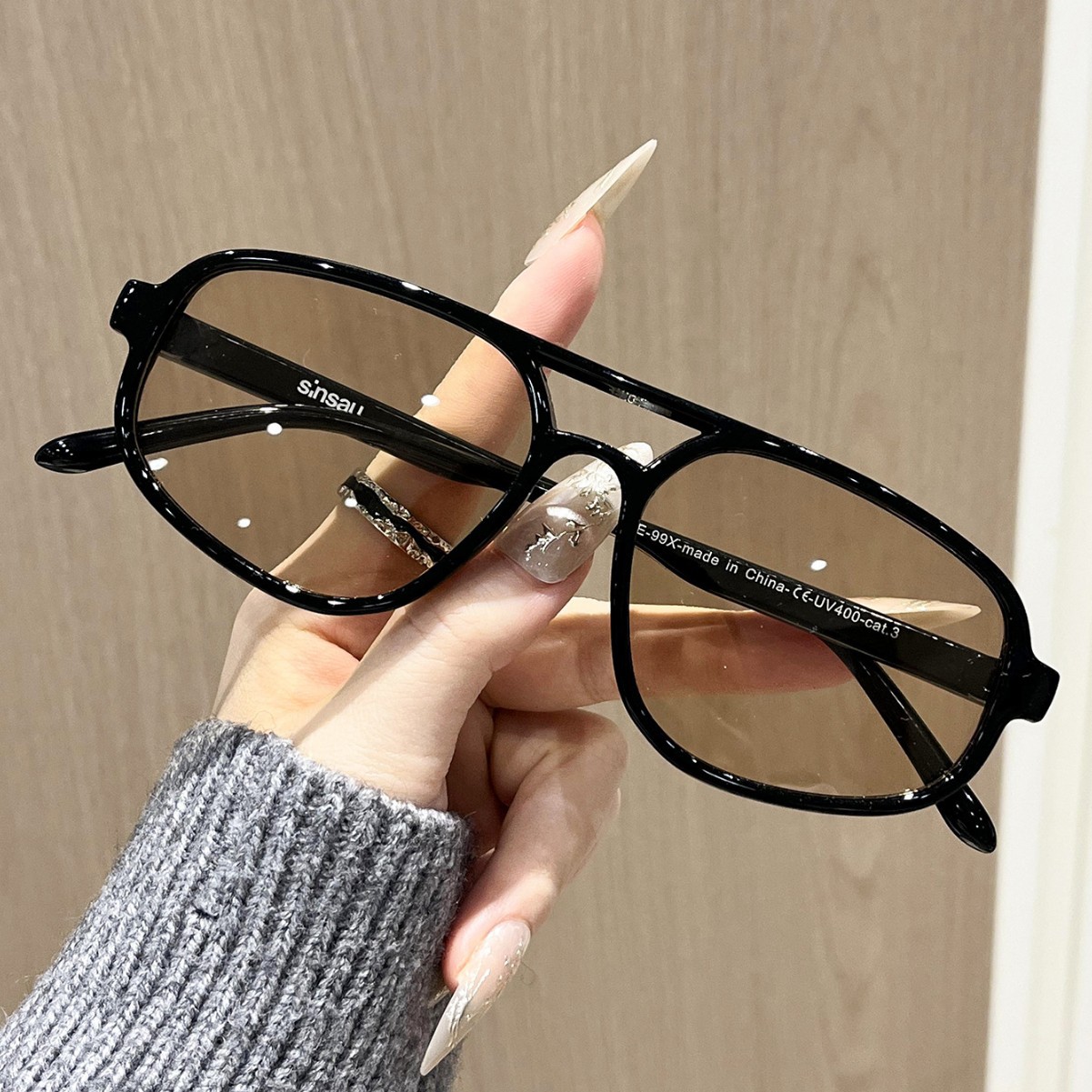 뉴 레트로 오벌 여성 선글라스 패션 블랙 블루 쉐이드  - Women Fashion Glasses 리뷰 및 가격