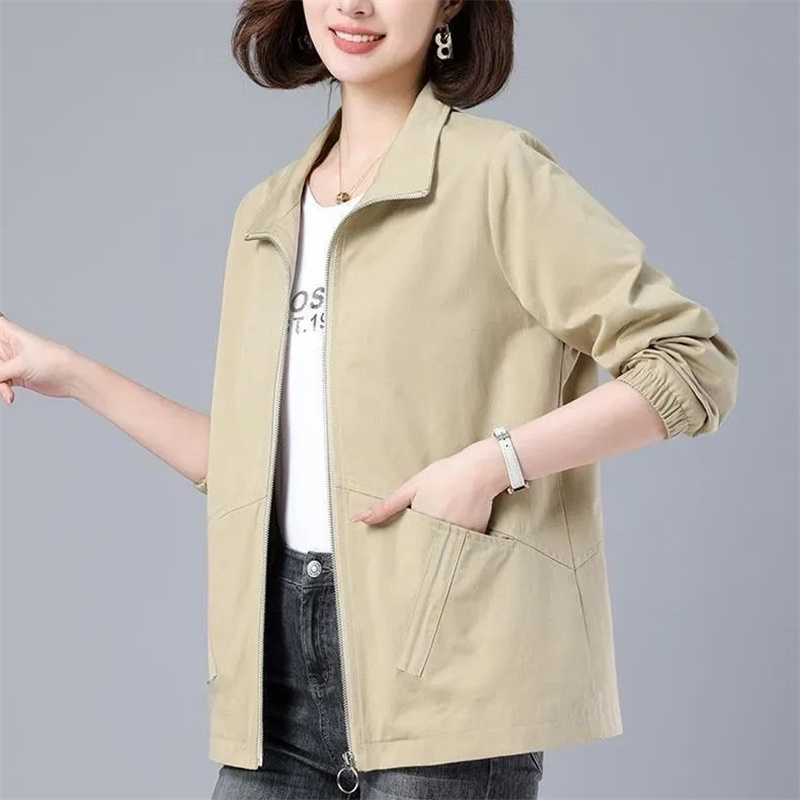 여성용 바람막이 재킷, 우아한 컬러 블록 지퍼 봄버 재 - Women'S Fashion Raincoat 리뷰 및 가격