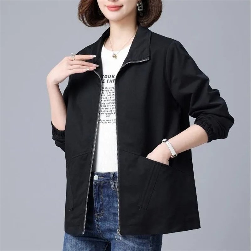 여성용 바람막이 재킷, 우아한 컬러 블록 지퍼 봄버 재 - Women'S Fashion Raincoat 리뷰 및 가격