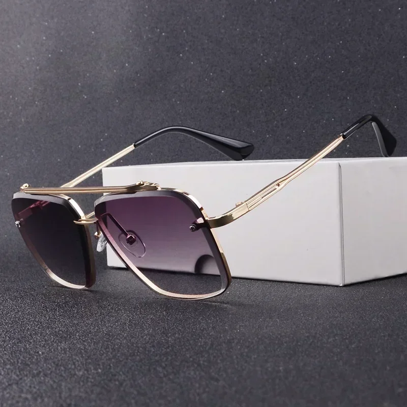 대형 사각형 선글라스 여성 새로운 패션 금속 선글라스  - Women Fashion Glasses 리뷰 및 가격