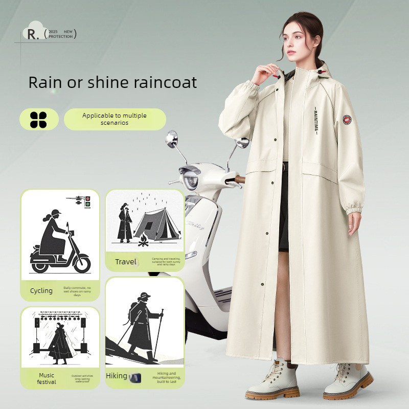HOT 레인코트 긴 전신 방수 MTB 로드 자전거 싱글 - Women'S Fashion Raincoat 리뷰 및 가격