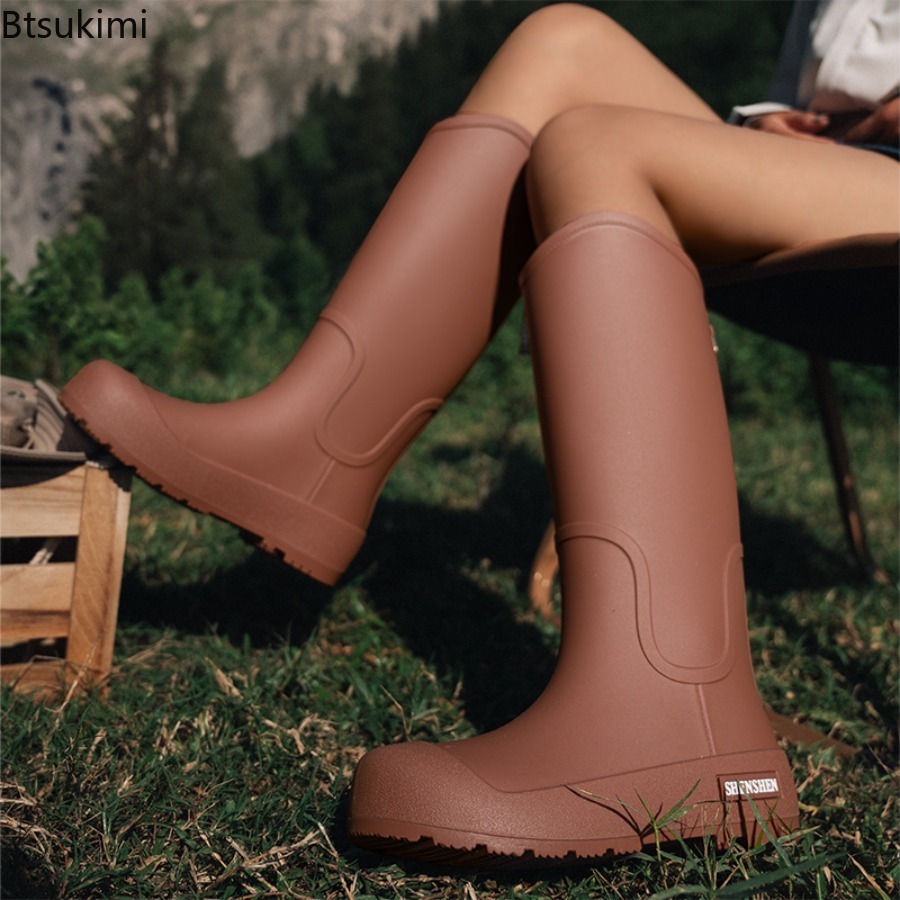 새로운 여성용 레인 슈즈 방수 하이탑 부츠 패션 논슬립 - Women'S Fashion Rain Boots 리뷰 및 가격