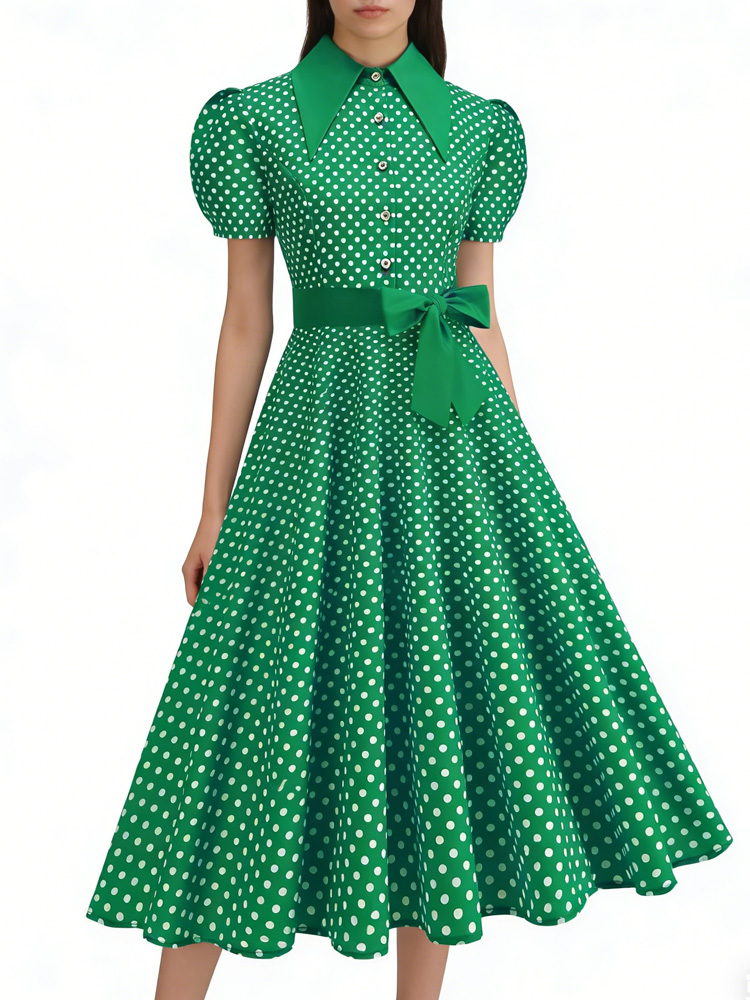 로브 핀업 엘레강스 1950년대 60년대 레트로 물방울 - Women'S Fashion In The 1950S 리뷰 및 가격