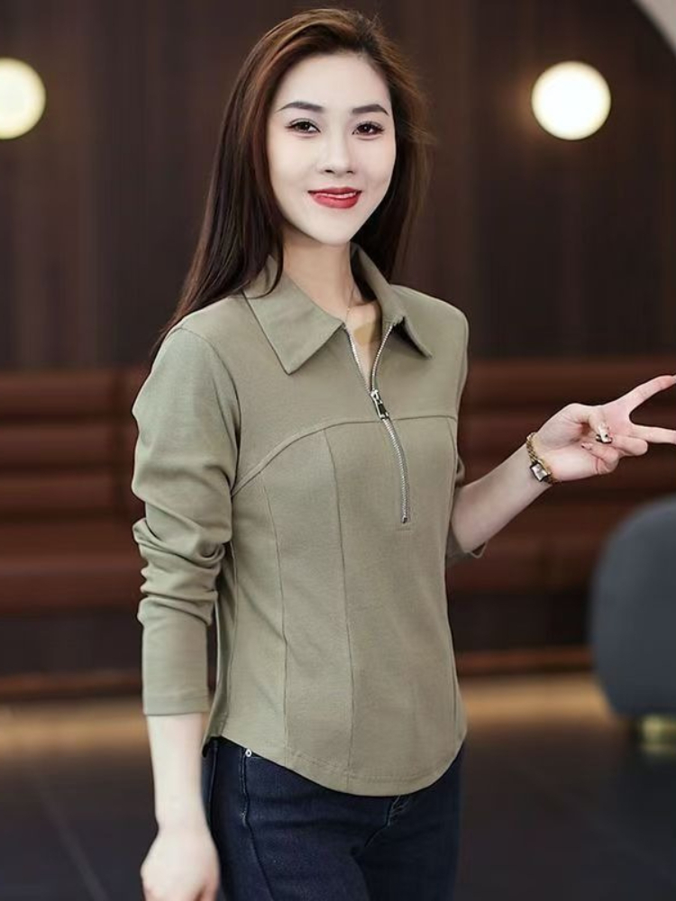 여성 프리미엄 슬림핏 폴로넥 긴팔 티셔츠 2026년 초 - Women'S Fashion Petite 리뷰 및 가격