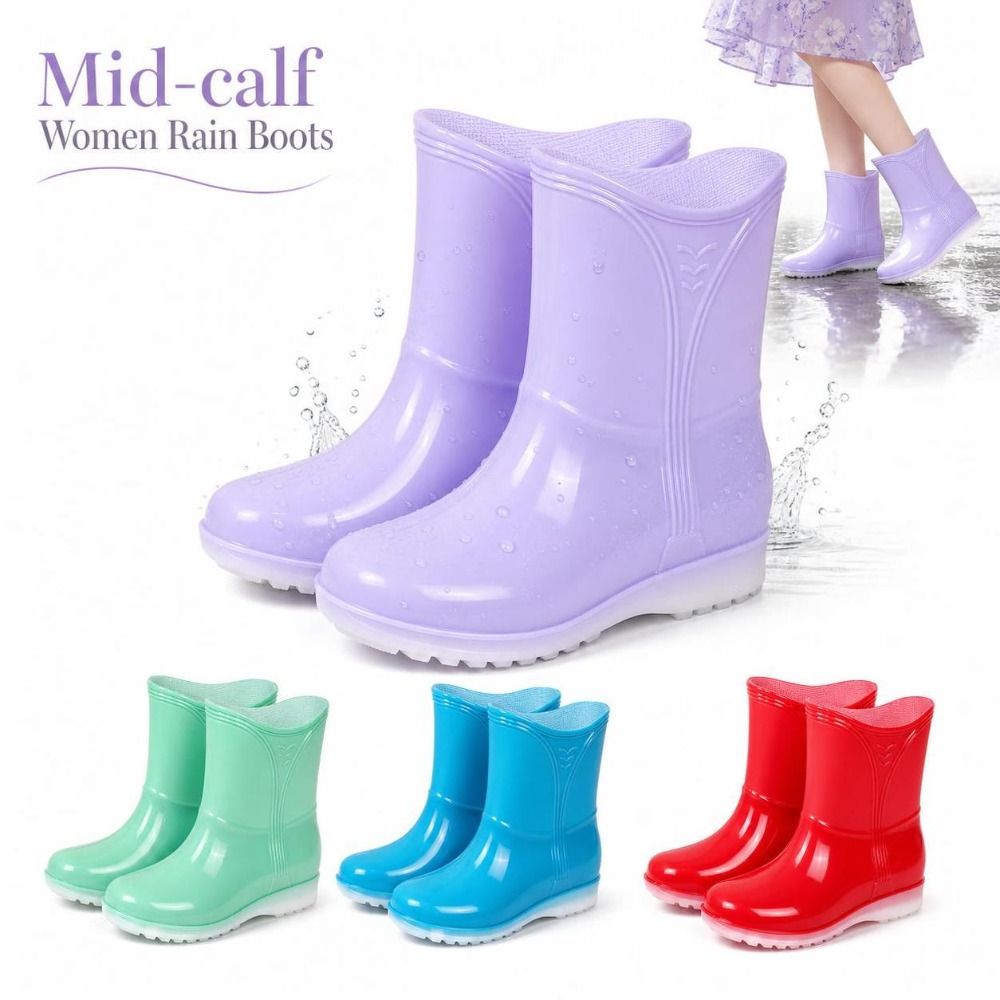 중간 길이 여성용 레인부츠 방수 내마모성 정원용 고무  - Women'S Fashion Rain Boots 리뷰 및 가격