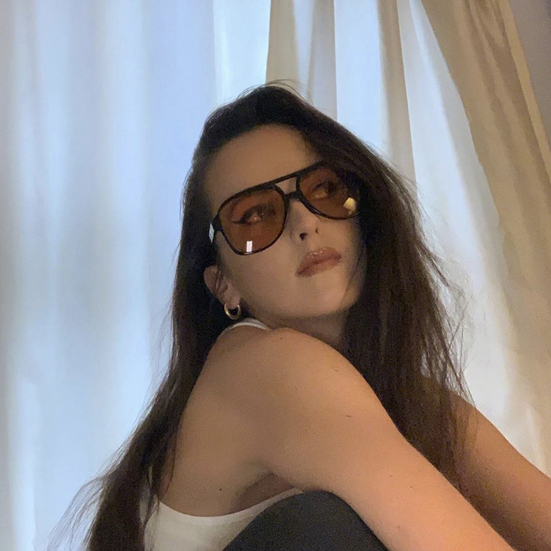 새로운 빈티지 클래식 디자이너 더블 브리지 파일럿 선글 - Women Fashion Glasses 리뷰 및 가격