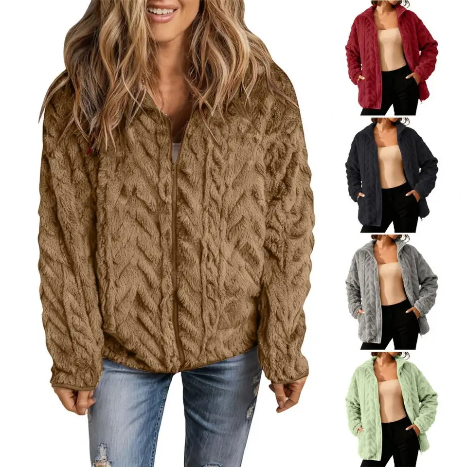 겨울 코트 여성용 겨울 플리스 스탠드 칼라 포켓 셰르파 - Sherpa Coat Women 리뷰 및 가격