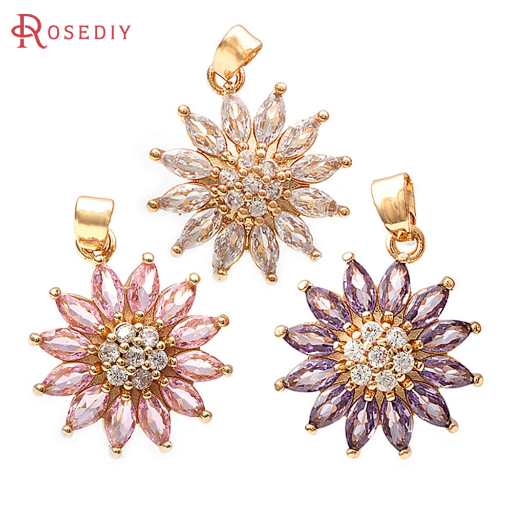 18K 골드 컬러 황동 해바라기 데이지 참 펜던트 고품 - Women'S Fashion Earrings 리뷰 및 가격
