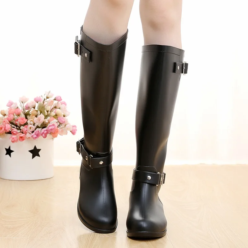 여성용 고무 장화 방수 작업 패션 뒤쪽 지퍼 라운드 토 - Women'S Fashion Rain Boots 리뷰 및 가격